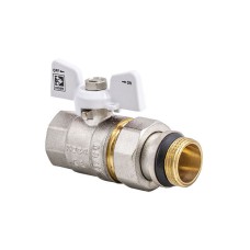 Кран з американкою 3/4 (Чехія КР 227 W-Gi) білий