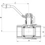 Кран кульовий 1 1/4 ГГР ГАЗ Чехія КР 214 G