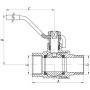 Кран кульовий 1/2 ГШР ГАЗ Чехія КР 215 G