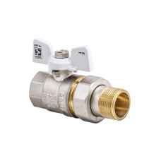 Кран з американкою 3/4 (Чехія КР 227 W) білий
