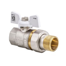 Кран з американкою 1 (Чехія КР 227 W) білий