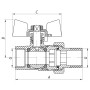 Кран з американкою 1 (Чехія КР 227 W) білий