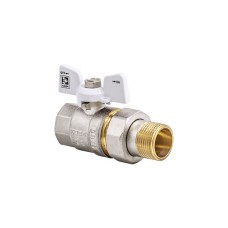 Кран з американкою 1/2 (Чехія КР 227 W) білий