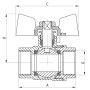 Кран кульовий 3/4 ГГМ ГАЗ Чехія КР 217 G