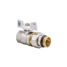 Кран з американкою 1/2 (Чехія КР 227 W-Gi) білий