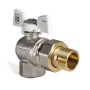 Кран з американкою 3/4 (Чехія КР 228 W) кутовий білий