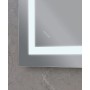 Дзеркало Mixxus WARM MR02-100x60 з Led Touch, Anti-fog, димером, регулятором яскравості, годинником