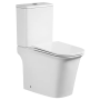 Унітаз-компакт Mixxus WAVE-0404-R 630×350×805 мм, система змиву RIMLESS, білий