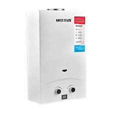Газова колонка MIXXUS GWH-0110 BASIC WHITE димохідна 10 л/хв
