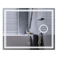 Дзеркало Mixxus Premium QUADRO MR20-100x80 з Led Touch, Anti-fog, димером, регулятором яскравості, лінзою
