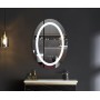 Дзеркало Mixxus PLAIN MV02-50x70 з Led Touch, Anti-fog, димером, регулятором яскравості, годинником