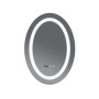 Дзеркало Mixxus PLAIN MV02-50x70 з Led Touch, Anti-fog, димером, регулятором яскравості, годинником