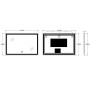 Дзеркало Zerix Mirra MR05-120x80 з LED Touch, Anti-fog, димером, регулятором яскравості