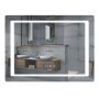 Дзеркало Mixxus STYLE MR03-70x50 з Led Touch, Anti-fog, димером, регулятором яскравості, годинником