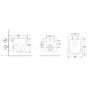 Унітаз підвісний Mixxus Premium ELLIPSE-0301-T3 495×365×365 мм, система змиву TORNADO 3.0, білий