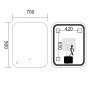 Дзеркало Mixxus Premium DIVERSE MR15-90x70-Reverse з Led Touch, Anti-fog, димером