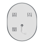 Дзеркало Mixxus Premium ELLIPSE MV05-90x70-Reverse з Led Touch, Anti-fog, димером