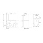 Унітаз-компакт Mixxus Premium BEVEL-0401-T1 625×390×845 мм, система змиву TORNADO 1.0, білий