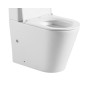 Чаша унітазу-компакту Mixxus Premium BEVEL-0402-R 670×390×880 мм система змиву RIMLESS без сидіння, білий