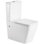 Унітаз-компакт Mixxus Premium QUADRO-0402-R 675×390×855 мм, система змиву RIMLESS, білий
