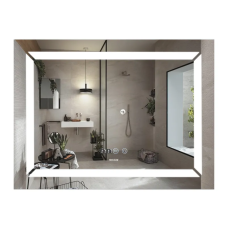 Дзеркало Mixxus LIGHT MR01-70x50 з Led Touch, Anti-fog, димером, регулятором яскравості, годинником