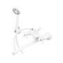 Змішувач для ванни PLAMIX Pablo -140 EURO SET білий