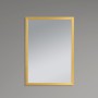 Дзеркало настінне Zerix FONTE MRZ09-70x85-Reverse GOLD прямокутне в золотій рамі