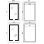 Дзеркало Mixxus HARD MR07-50x80 з Led Touch, Anti-fog, димером, регулятором яскравості
