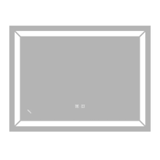 Дзеркало Zerix Kubix MR04-80x60-REVERSE з LED Touch, Anti-fog, димером, регулятором яскравості