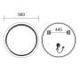 Дзеркало Mixxus Premium WAVE MC04-90 з Led Touch, Anti-fog, димером