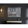Дзеркало Mixxus STYLE MR03-70x50 з Led Touch, Anti-fog, димером, регулятором яскравості, годинником