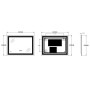Дзеркало Zerix Alive MR06-80x60-REVERSE з LED Touch, Anti-fog, димером, регулятором яскравості