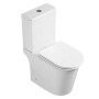 Унітаз-компакт Mixxus WAVE-0405-R 630×350×795 мм, система змиву RIMLESS, білий