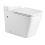 Чаша унітазу-компакту Mixxus Premium QUADRO-0402-R 675×390×855 мм система змиву RIMLESS без сидіння, білий