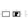 Дзеркало Zerix Sansa MR01-70x50-REVERSE з LED Touch, Anti-fog, димером, регулятором яскравості