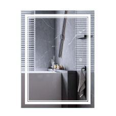 Дзеркало Mixxus Premium QUADRO MR20-80x60-Reverse з Led Touch, Anti-fog, димером, регулятором яскравості
