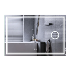 Дзеркало Mixxus Premium QUADRO MR20-100x70 з Led Touch, Anti-fog, димером, регулятором яскравості, лінзою