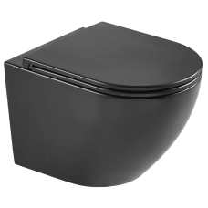 Унітаз підвісний Mixxus Premium ELLIPSE-0303-T3, чорна 520×365×360 мм, система змиву TORNADO 3.0