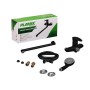 Змішувач для ванни PLAMIX CEZAR-006 EURO SET Matte, зі шлангом, лійкою та кронштейном чорний матовий
