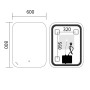 Дзеркало Mixxus Premium DIVERSE MR15-80x60-Reverse з Led Touch, Anti-fog, димером