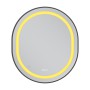 Дзеркало Mixxus Premium ELLIPSE MV05-80x70-Reverse BLACK з Led Touch, Anti-fog, димером