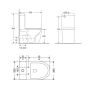 Чаша унітазу-компакту Mixxus Premium ELLIPSE-0401-T1 630×390×840 мм система змиву TORNADO 1.0 без сидіння, білий