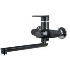 Змішувач для ванни PLAMIX OSCAR-006 EURO SET чорний глянець