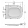 Унітаз-компакт Mixxus WAVE-0404-R 630×350×805 мм, система змиву RIMLESS, білий