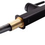 Змішувач для кухні MIXXUS PREMIUM HAMMER 014 з висувним виливом латунний чорний матовий