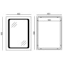 Дзеркало Mixxus TWEE MR09-80x60-Reverse з Led Touch, Anti-fog, димером, регулятором яскравості