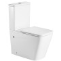 Чаша унітазу-компакту Mixxus Premium QUADRO-0402-R 675×390×855 мм система змиву RIMLESS без сидіння, білий