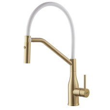 Змішувач для кухні KOER KI-70026-12 з білим силіконовим виливом з силіконовим виливом з нержавіючої сталі SUS304 білий