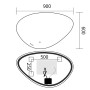 Дзеркало Mixxus Premium DIVERSE MA01-90x60-Reverse з Led Touch, Anti-fog, димером