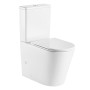 Чаша унітазу-компакту Mixxus Premium BEVEL-0402-T1 670×390×880 мм система змиву TORNADO 1.0 без сидіння, білий